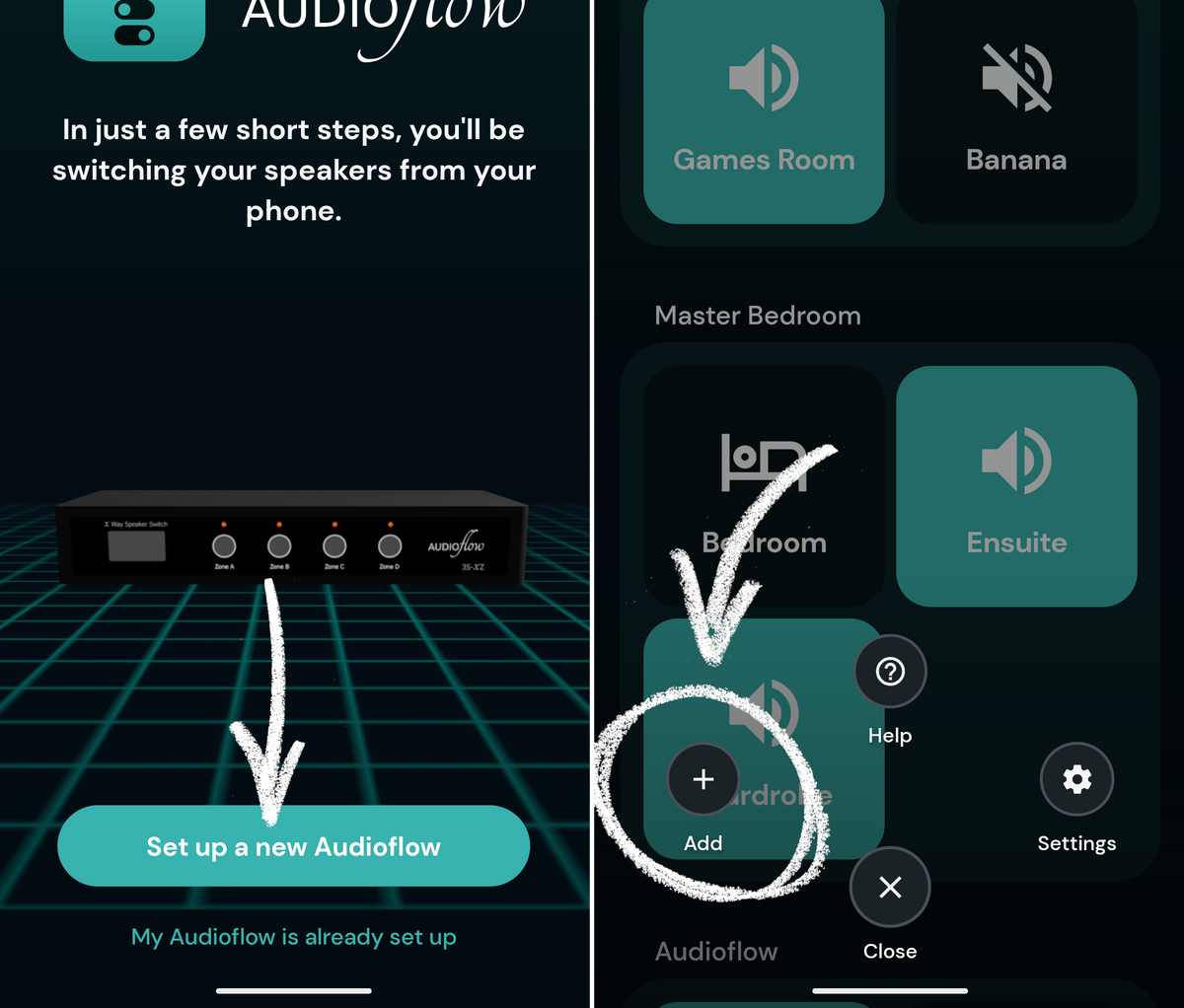 Audioflow Connect to your Wi-Fi Network – Audioflow