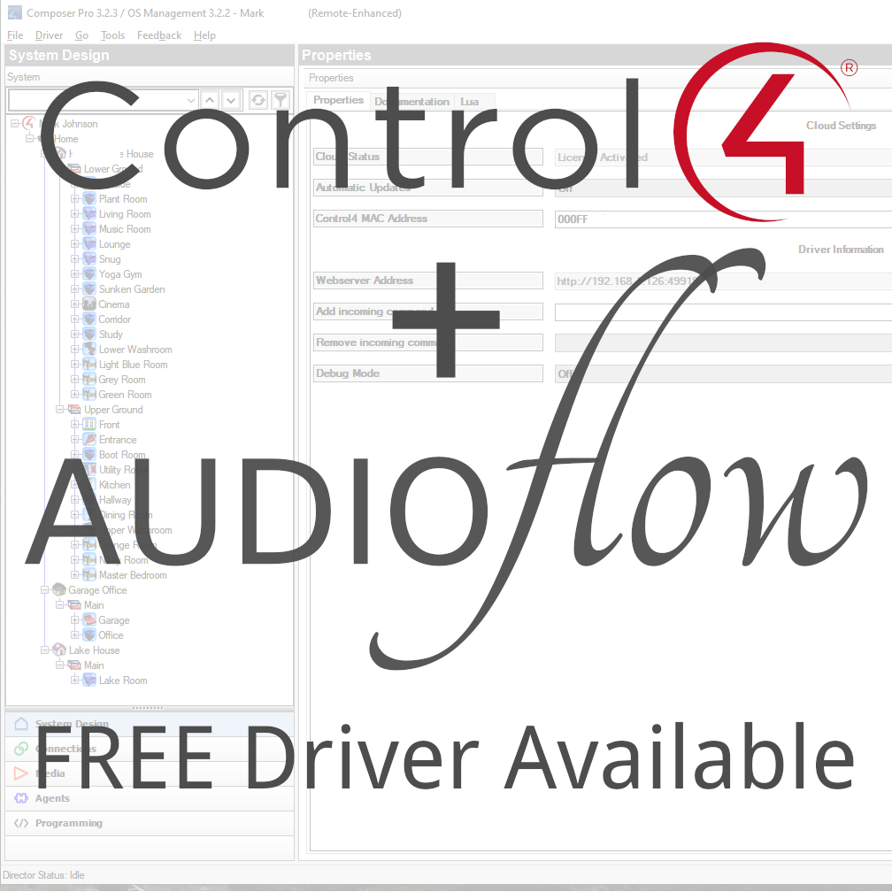 Audioflow + Control4